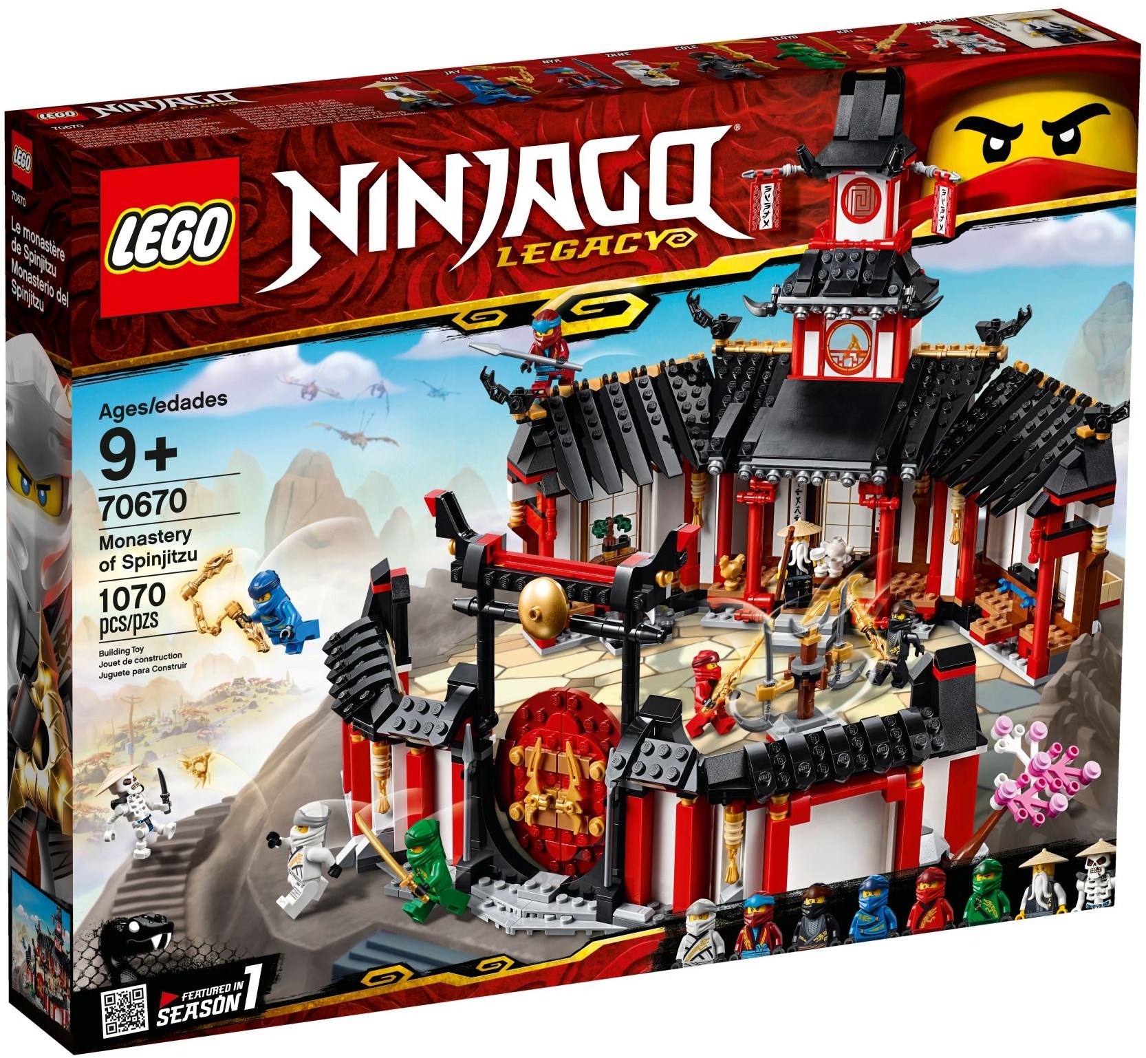 lego ninjago monastery of spinjitzu 70670