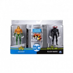 DC Comics 4-Inch Battle Action Figure 2 Pack - M1 Aquaman vs Black Manta