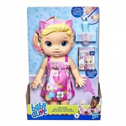 Baby Alive Glam Spa Baby Doll, Unicorn, Color Reveal Nails and Makeup, 12.8-Inch Waterplay Toy